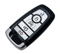 Replacement Key Fob Shell Case for 2017-2022 Ford Mustang Fusion Edge Explorer Mustang Cobra 5 Buttons Keyless Entry Remote Car Key Fob Cover Casing with Uncut Blade Blank ( for Ford-H)