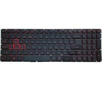 Replacement Keyboard for Acer Nitro 5 AN515-53 AN515-52 AN515-53-52FA AN515-51, AN515-42 AN515-41 AN515-41-19HM Series Black red with Backlight