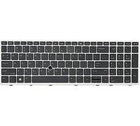Replacement Keyboard for HP EliteBook 850 G5 850 G6, EliteBook 755 G5, Zbook 15u G5 Laptop Silver Frame wih Backlit with Point US Layout
