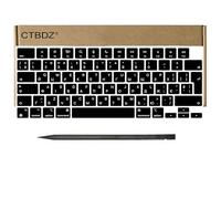Replacement Keycaps Keys for MacBook Pro/Air (M1 M2 M3 M4) 13'' 14'' 15'' 16'' A2442 A2485 A2991 A2992 A2779 A2780 A3113 A3185 A3186 A2681 A2941 A3401 A3403 (2021-2025) (Black, EU-Ukrainian)