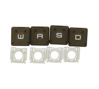 Replacement Keycaps Keys Scissor Clips Hinges for MSI Katana A15 / A17 - AI B8V/B8VE/B8VF/B8VG, Katana 15/17 B12U/B12V/B13U/B13V Laptop (WASD KeyCaps and Hinges, Darfon-Version)