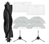 Replacement Kit - for Airzeen R7 J10, for LARESAR P10 Robot Vacuums - Includes Main Roller Brush, Hepa Style Filter Cartridges, HEPA Filters and Mop Cloths Accessories Set(A)