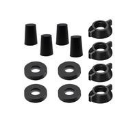 Replacement Kit for Berkey Water Filter System Elements - 4 Wing Nuts, 4 Washers & 4 Silicone Blocking Plugs
