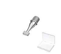 Replacement Kit for Diamond Art Pen, Diamond Painting Pens Metal Tips, Stainless Steel Screw Threaded Drill Bead Dot Pen Tips Head, Silver Metal Tip Nibs Placers Tool Accessories for Adult (2 Beads)
