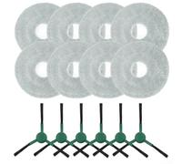 Replacement Kit for Roomba Plus 405 and 505 For Combo Side Brush and Mop Cloths for Hard to Clean Areas