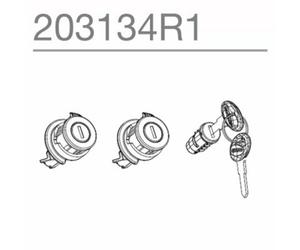 Replacement Kit Of 3 Shad Locks For Trunk And Side Bags For Motorcycle