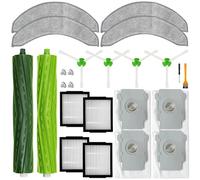 Replacement Kit Parts Compatible With iRobot Roomba Combo J7 J7+Plus Vacuum Cleaner Robot Main brush Side brush Mop cloth HEPA filter Dust bag Accessories(19 Kit)