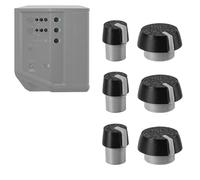 Replacement knobs Compatible with Bose S1 Pro Speakers Button Set Enhanced Durability Easy Snap-On Installation Black Six in Total (Black and White)