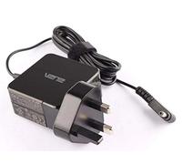 Replacement Laptop Power Cable Adapter Charger AD891M21 for Asus X454, X454W, X454WA Series Notebooks/Tablets - 33W 19V ~ 1.75A - Asus Micro Pin 4.0mm x 1.35mm + UK Mains Plug