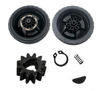 Replacement Lawn Mower Wheels 8 Inch Diameter with Drive Gear and Transmission Accessories for Honda HRN216 Models VKA VKAA A VYA VYAA (2pc front&rear+1gear)