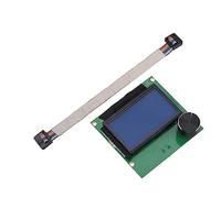 Replacement LCD Display Screen for CR - 10S 3D Printer, LCD Screen with 2 Cables, Clear White Characters Blue Backlit LCD for RAMPS 1.4 Control Board, Easy File Selection