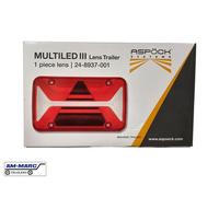 Replacement Lens Aspock MULTILED III Rear Light Lamp for Brian James Trailers