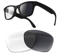Replacement Lenses Compatible with Ray-Ban Meta Wayfarer RW4008 (53MM) Smart Glasses, Tough & Impact-Resistant Lenses for Men Women (Non-polarized - Photochromic)