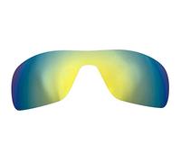 Replacement Lenses for Oakley Offshot, Turbine Rotor, Flight Jacket Sunglass Polarised Thickness 1.5 mm Salt Prevention Oil-Proof, Oo9307-Gold, 140*44mm