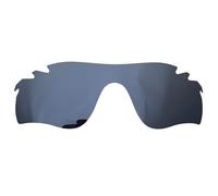 Replacement Lenses for Oakley Radarlock Path Series Sunglass Polarised Thickness 1.5 mm Salt Prevention Oil Proof, Vented-black chrome, 132*45mm