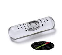Replacement Level Glass Vial, Spirit Bubble Level, No Nib, Accurate, 34mm x 10mm - Transparent Clear