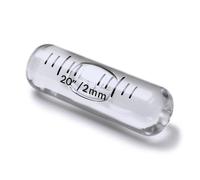 Replacement Level Glass Vial, Spirit Bubble Level, No Nib, Accurate, 35mm x 11mm - Transparent Clear