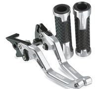 Replacement Lever kit for Yamaha TRX 850 TRX850 1996 1997 1998 1999 2000 Motorcycle Short Brake Clutch Levers Handlebar Grip Handle Bar(Silver)