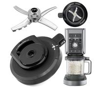 Replacement Lid and Paddle Blade for Ninja Creami Deluxe NC501UK, Ice Cream Maker Accessories Compatible with Ninja Deluxe Ice Cream Machine NC500 Series