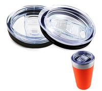 Replacement Lid Compatible with Stanley 16oz Adventure Beer Pint Glass, Spill Proof Pint Cup Lids with Sealing Silicone Ring, BPA-Free
