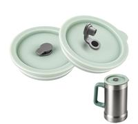 Replacement Lid Compatible with Stanley 24oz Beer Stein, 2Pack Lid Compatible with Stanley Beer Mug with Handles, Leak-Proof Insulated Cup Lid for Mug