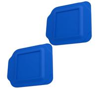 Replacement Lid fits Pyrex 2-Quart 8" x 8" Glass Baking Dish #222, Compatible with Lid #222-PC, Food Storage Container Cover with Flush Tab Handles (2-Pack, Blue)