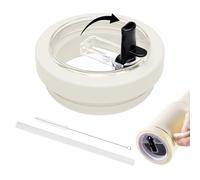 Replacement Lid for 30/20oz Stanley Tumbler with Soft Silicone Straw, Leak Proof, Spill Proof Lid for Stanley Tumbler, Replacement Flip Straw Cover Compatible 30oz Stanley Cup