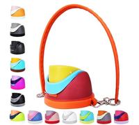 Replacement Lid for Owala Freesip, Compatible with Owala Cup 16oz 24oz 32oz 40oz, Leakproof Lids Accessory, Water Bottle Top Lid for Owala Freesip Compatible and Handle Strap, BPA-Free (Yellow Red)