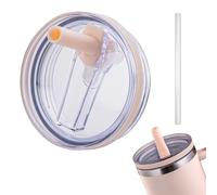 Replacement Lid for Stanley 40oz and 64oz Tumbler.Leakproof Flip Straw Lid Fit stanley Cup Quencher H2.0 40 oz/64 oz and Stanley ProTour 40oz/64oz Tumbler.(Rose Quartz,1-Pack)