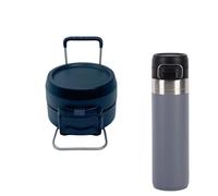 Replacement Lid for Stanley Quick Flip GO, Tumbler Lid Compatible with Stanley Cup 24oz 36oz Water Bottle, One Button Water Bottle Cap for Stanley Quick Flip GO (Black)