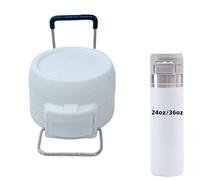 Replacement Lid for Stanley Quick Flip GO, Tumbler Lid Compatible with Stanley Cup 24oz 36oz Water Bottle, One Button Water Bottle Cap for Stanley Quick Flip GO (White)