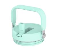 Replacement Lid with Flip Straw and Top Handle, Fits Only Cafezi 30oz/40oz/50oz/64oz Tumblers, Screw On (Light Green)