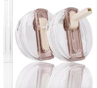 Replacement Lids (2-Pack) for Stanley 40 oz Quencher H2.0 & ProTour; Leakproof Flip Straw Lid