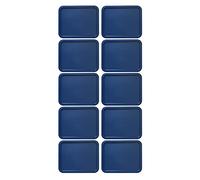 Replacement Lids for Pyrex 3-Cup Glass Food Storage Container Bowls, (7.75 x 5.75-Inch) Plastic Rectangle Lids Covers fits Pyrex 7210-PC, Airtight & Leakproof (10-Pack, Blue)
