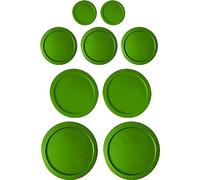 Replacement Lids for Pyrex Glass Foood Storage Containers Containers Round (2) 1-Cup (3) 2-Cup (2) 4-Cup (2) 7-Cup (Green)