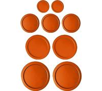 Replacement Lids for Pyrex Glass Foood Storage Containers Containers Round (2) 1-Cup (3) 2-Cup (2) 4-Cup (2) 7-Cup (Orange)