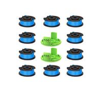 Replacement line spool for Greenworks G24LT brush cutter - 10 spools + 2 caps