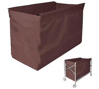 Replacement Liner Bag For Laundry Cart - Removable Liner Bag For Rolling Laundry Basket, Oxford Cloth Storage Bags, Trolley Cloth Bag, Hotel Room Work Trolley Replacement Bag(Brown,80x53x65cm/32x21x26