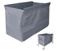 Replacement Liner Bag for Laundry Cart - Removable Oxford Cloth Storage Bag for Rolling Laundry Basket Trolley Cloth Bag Hotel Room Work Trolley - Gray 80x53x65cm