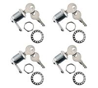 Replacement Lock & Key Set - Compatible with Rubbermaid® Commercial Cart 6181 | FG6181L20000 | 4 Locks with 8 Keys - (4PK)