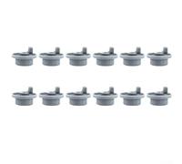 Replacement Lower Basket Wheels 12pcs Grey Plastic Rollers for Bosch for siemens for neff for hotpoint Dishwashers Smooth Glide Rack Runners(C)
