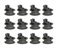 Replacement Lower Basket Wheels 12pcs Grey Plastic Rollers for Bosch for siemens for neff for hotpoint Dishwashers Smooth Glide Rack Runners(A)