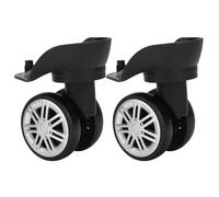 Replacement Luggage Wheels 2Pair Outdoor Double Row Large Wheel Drawbar Box Code Case Travel Suitcase Accessory(9cm)