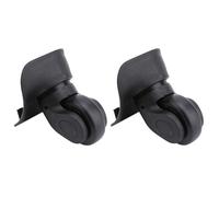 Replacement Luggage Wheels, Universal Suitcase Wheels 2 Pack 360 Degree Swivel for Trolley Cases Travel Bags Easy Install PVC Plastic