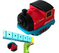 Replacement Magnetic Electric Train Cars, USB Rechargeable Add-On for Electric Train Set Tracks, Trains for Flexible Race Tracks (Red) (Red)