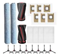 Replacement Main Brush Roller Cloth Filter Dust Bag Side Brush Kit for eufy For Omni C28 For Omni X12 Pro Vacuum Cleaner System (B)