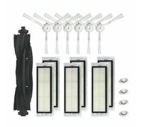 Replacement Main Roller Side Brush HEPA Filter Kit Compatible with 360 S5 S7 Robot Vacuum Accessories (11#)