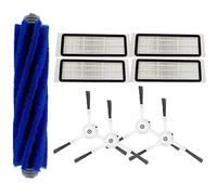 Replacement Main Side Brush Filter Kit Compatible with 1/1S Roboro-ck S5/S50/ S5 Max (9pcs (1*Main Brush 4*Filter 4*Side Brushes))
