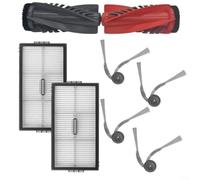 Replacement Main Side Brush Filter Kit for Roborock for SAROS 20 and S10 MaxV Ultra, Nylon Roller Bristles with HEPA Filters for Efficient Deep Cleaning of Pet Hair