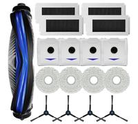 Replacement Main Side Brush Filter Mop Cloth Dust Bag Kit Designed For Ecovacs For Deebot N30 For OMNI N30 PRO For OMNI To Capture Fine Dust And Maintain Floor Cleanliness(A)